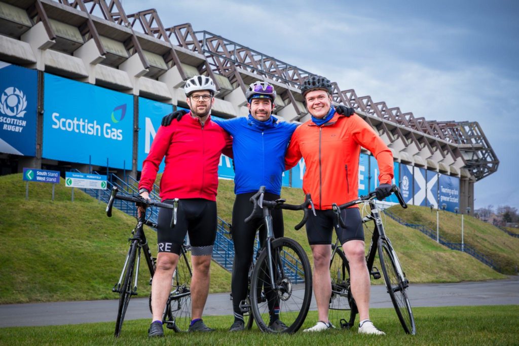 James Snowdon, Davy Żyw and James Porteous. Credit: Tim Edgeler